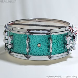 画像2: SAKAE OSAKA HERITAGE　SD1455MA/M-TC 14”x5.5” Maple Snare [Turquoise Champagne] [特価品]