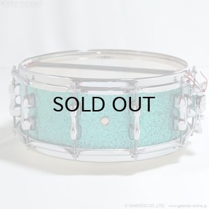 画像2: SAKAE OSAKA HERITAGE　SD1455MA/M-TC 14”x5.5” Maple Snare [Turquoise Champagne] [特価品]