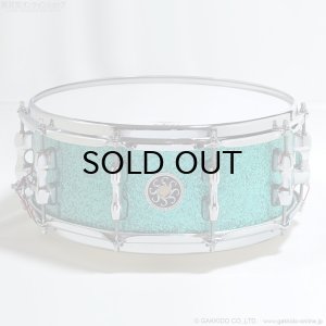 画像1: SAKAE OSAKA HERITAGE　SD1455MA/M-TC 14”x5.5” Maple Snare [Turquoise Champagne] [特価品]