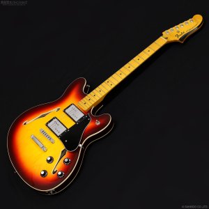 画像1: Fender　2013〜2014 Modern Player Starcaster [Aged Cherry Burst] [中古]