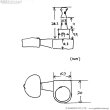 画像7: Boucher　アコースティックギター用ペグセット L3+R3 Gold [アウトレット品] (7)