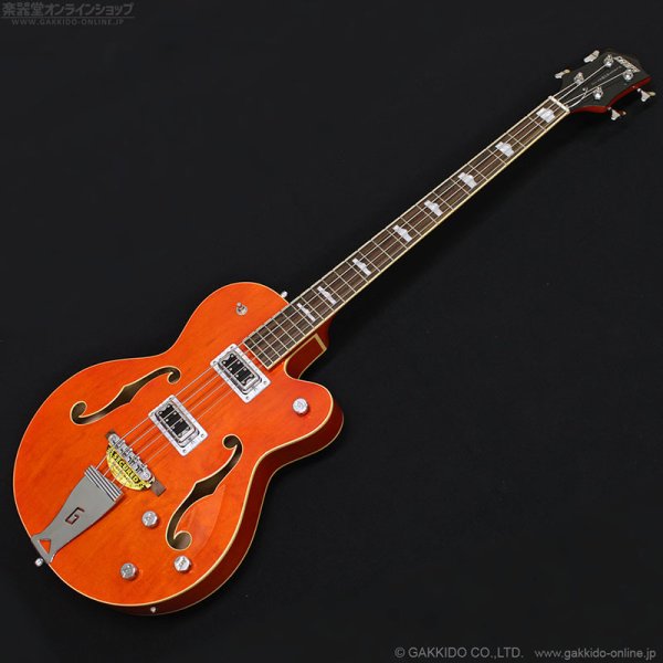 画像1: Gretsch　G5440LSB Electromatic Hollow Body 34” Long Scale Bass - Rosewood Fingerboard - Orange (1)