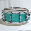 画像2: SAKAE OSAKA HERITAGE　SD1455MA/M-TC 14”x5.5” Maple Snare [Turquoise Champagne] [特価品] (2)