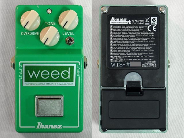 WEED mod Ibanez TS-808 single SW
