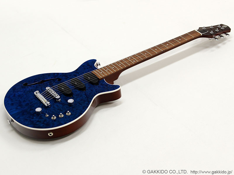 Kz Guitar Works　Kz One Semi-Hollow 3S23 T.O.M Transparent Deep Blue “Custom  Line”