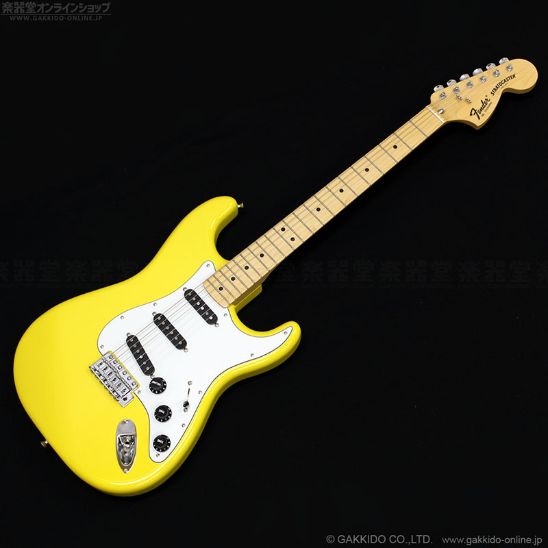 in　Stratocaster　[限定モデル]　International　Fender　Limited　Yellow]　Made　楽器堂オンラインショップ　MN　Japan　Color　[Monaco