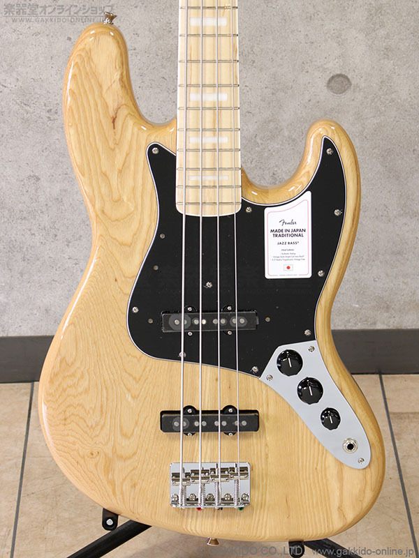 Fender Made in Japan Traditional 70s Jazz Bass MN NAT [Natural