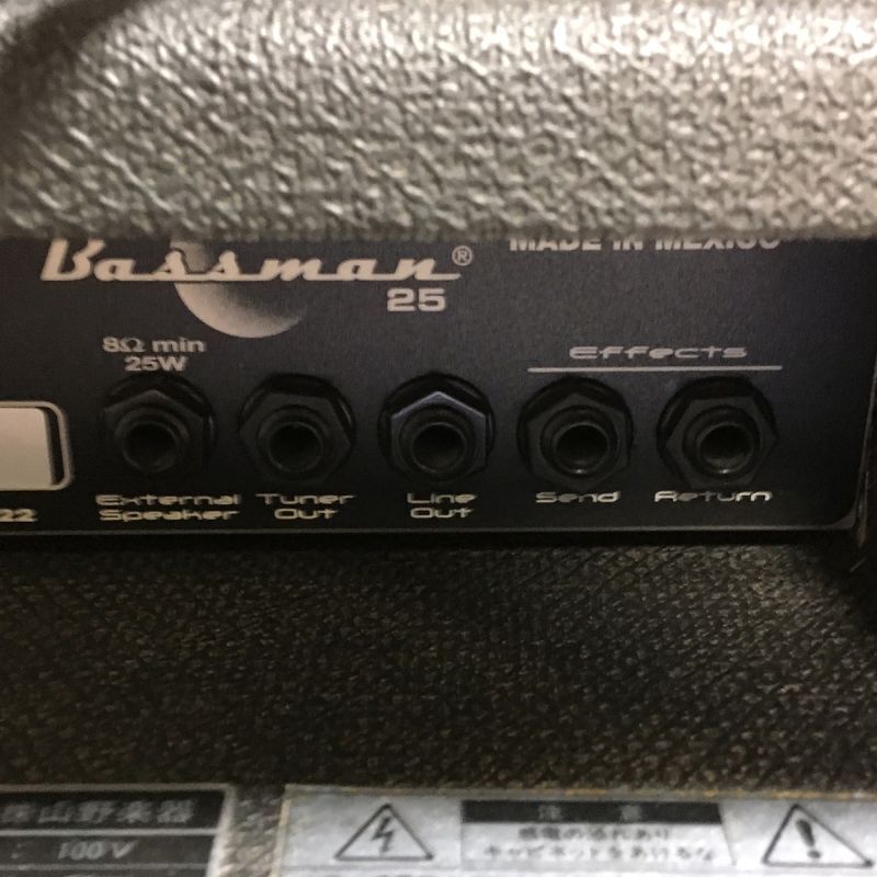 Fender Bassman 25 ベースアンプ コンボ [中古品] - 楽器堂オンライン 